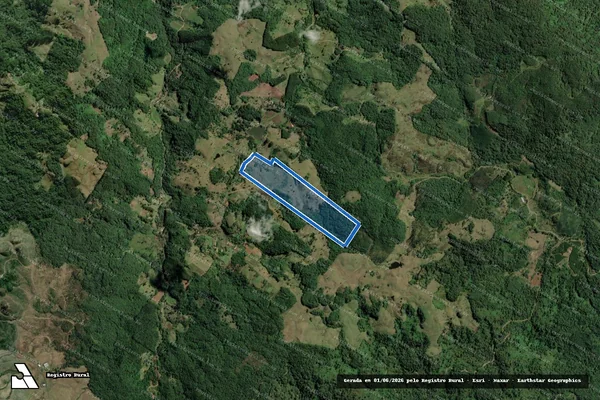 Imagem de satélite de Anita Gramkow matr 1448 - PARCELA 01 em Benedito Novo - SC