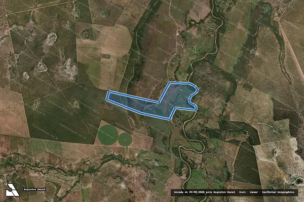 Imagem de satélite de Fazenda São João do Boqueirão e Santa Rita - Parte 1 em Riachinho - MG