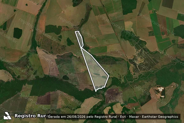Imagem de satélite de FAZENDA SETE VOLTAS – QUINHÃO 3 em Maracaju - MS