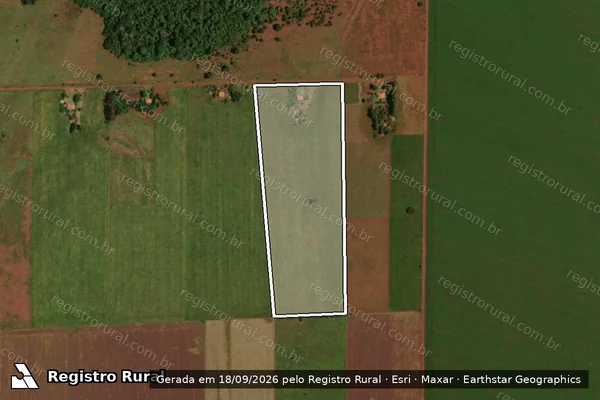 Imagem de satélite de Projeto de Assentamento Eldorado II - Lote 62 em Sidrolândia - MS