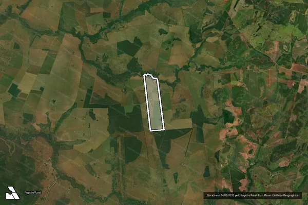 Imagem de satélite de Fazenda Tupã - Parte 2 em Antônio João - MS