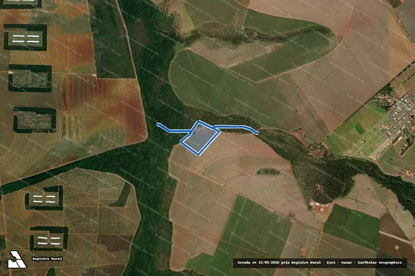 Imagem de satélite de Fazenda Morada do Sol ? Lote F - Parte 2 em Campo Verde - MT