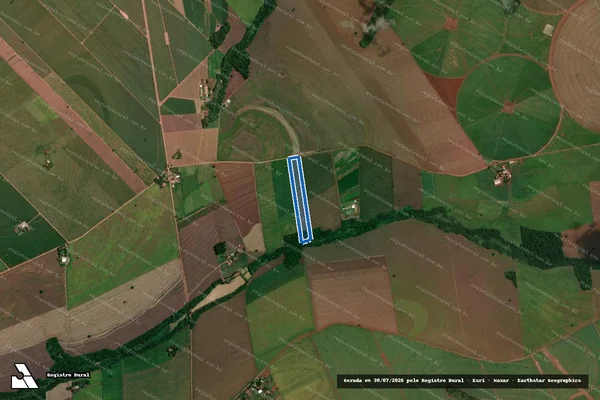 Imagem de satélite de LOTE N°33/REMANESCENTE - Parcela 1 em Mandaguaçu - PR
