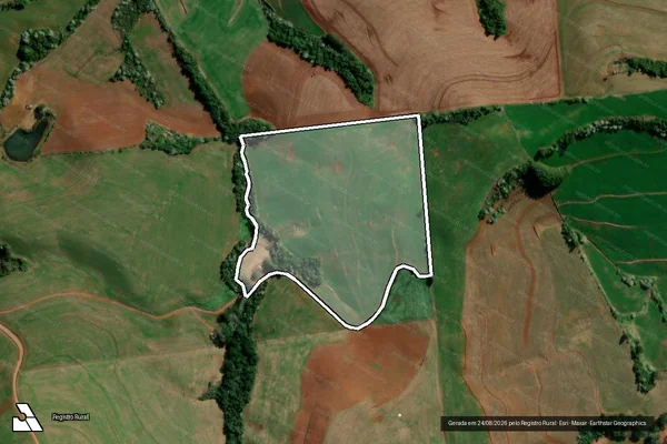 Imagem de satélite de LOTE RURAL 03-A-2 FAZENDA MARRECAS - Parcela 1 em Marmeleiro - PR