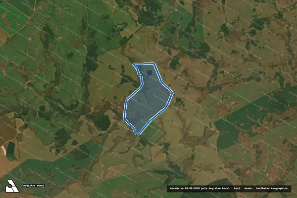 Imagem de satélite de Fazenda da Dependura - Parte 1 em Vacaria - RS