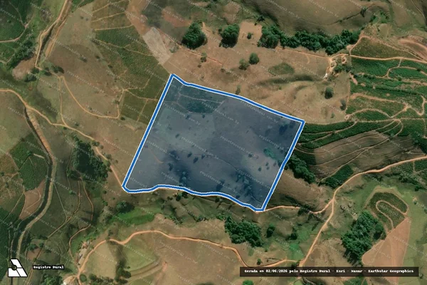 Imagem de satélite de VARGEM GRANDE DO POCO FUNDO - ÁREA 03 em Divino - MG