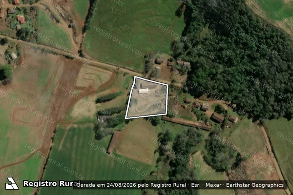 Imagem de satélite de SÍTIO THOMÉ - Gleba 3 em Tangará - SC