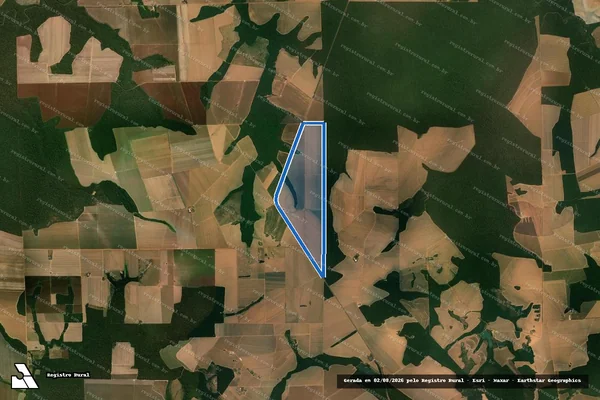 Imagem de satélite de Fazenda São João - Parte 2 em Tapurah - MT