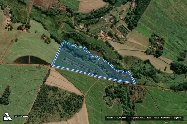 Imagem de satélite de Fazenda Santa Tereza D Ávila - Gleba ?C? em Pratânia - SP