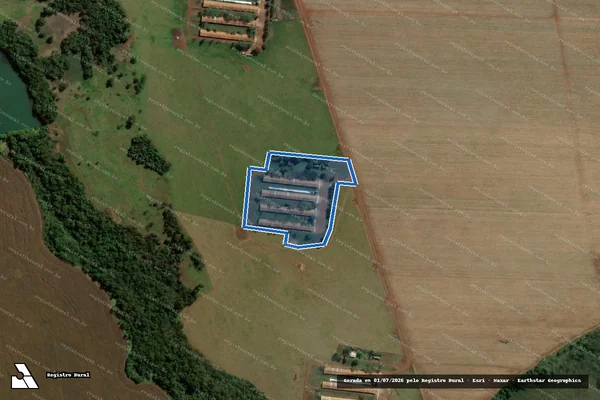Imagem de satélite de FAZENDA LAGE FLORESTA - Parte 3 em Santo Antônio da Barra - GO