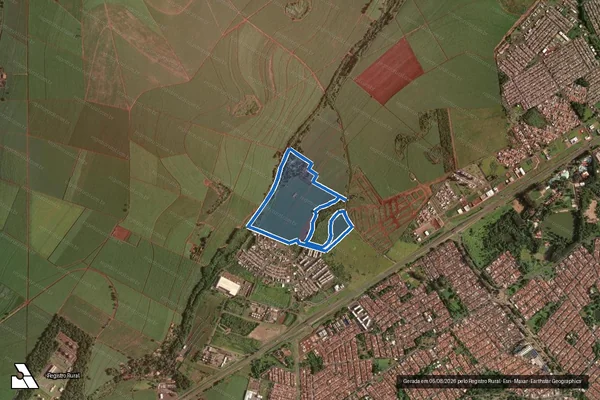 Imagem de satélite de FAZENDA MACAÚBA  ÁREA 1 em Ribeirão Preto - SP
