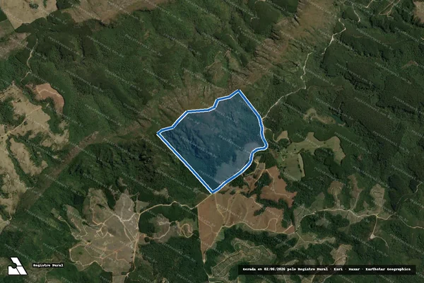 Imagem de satélite de Fazenda Vale Azul - 2ª e 3ª Área - PARTE 1 em Barra do Chapéu - SP