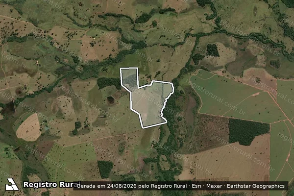 Imagem de satélite de FAZENDA INHUMAS E JOÃO PINTO  - GLEBA 02 em Quirinópolis - GO