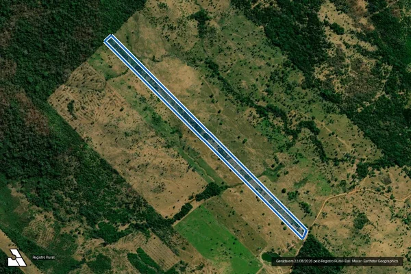 Imagem de satélite de Lote n° 38/A-1, Gleba 77, PIC Padre Adolpho Rohl - PARCELA 01 em Governador Jorge Teixeira - RO
