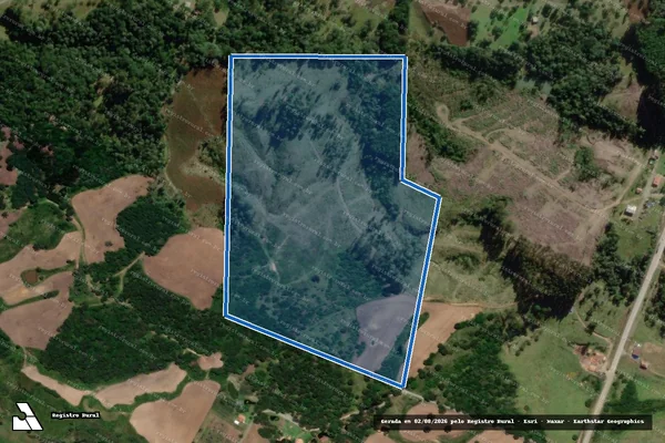 Imagem de satélite de FAZENDA COELHO - FAZENDA COELHO em Palmeira - SC