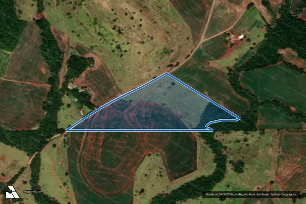Imagem de satélite de Lote rural nº. 14-B-4-A, subdivisão do lote nº. 14-B-4, da Gleba nº. 04, 1ª Parte, da Colônia Adelaide - Lote rural nº. 14-B-4-A, subdivisão do lote nº. 14-B-4, da Gleba nº. 04, 1ª Parte, da Colônia Adelaide em Três Barras do Paraná - PR
