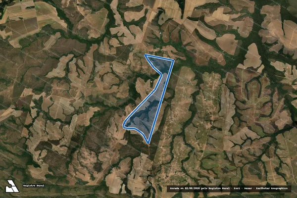 Imagem de satélite de Fazenda Laranjal III - Parte 2 em Nova Brasilândia - MT