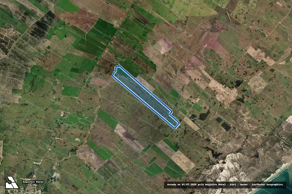 Imagem de satélite de Maria Gomes - Gleba A em Chuí - RS