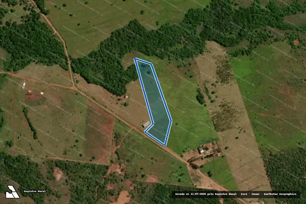 Imagem de satélite de FAZENDA JATOBA - LOTE 06 em Jaraguari - MS