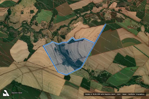 Imagem de satélite de Fazenda São Pedro II - Gleba 6 em Batatais - SP