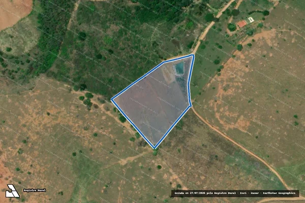 Imagem de satélite de Sítio Recanto da Cegonha - Parte 1 em Inhapim - MG