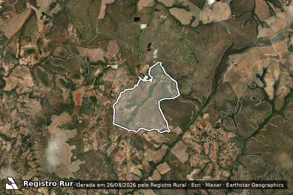 Imagem de satélite de FAZENDA CARAÍBA - GLEBA 01 - Gleba REMANESCENTE em Formoso - MG