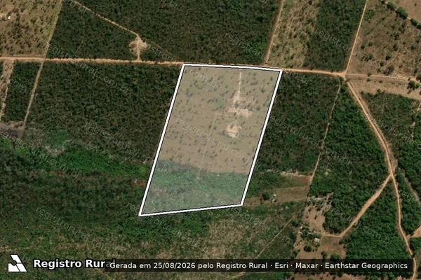 Imagem de satélite de Fazenda Baunilha ? Gleba X_A - A em Poxoréu - MT