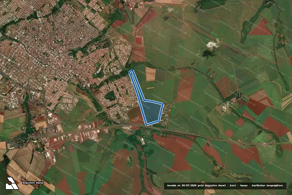 Imagem de satélite de Fazenda Tambury  - Gleba C1 em Sertãozinho - SP