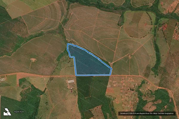 Imagem de satélite de FAZENDA CAMPO ALEGRE - Gleba A em Uberlândia - MG