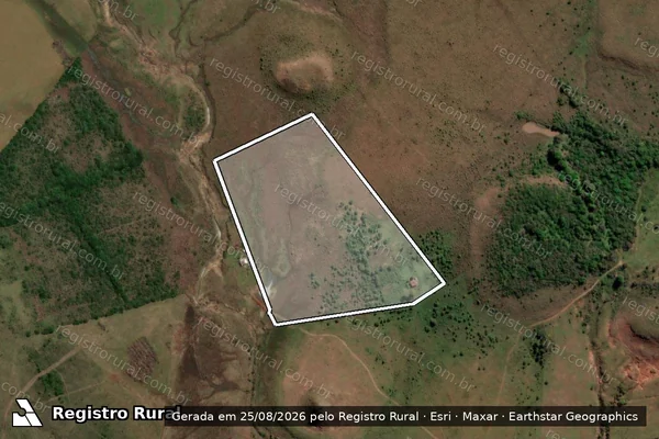 Imagem de satélite de Dois Paraisos - Parte 1 em Quaraí - RS