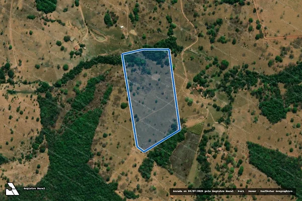Imagem de satélite de CHÁCARA BURITI - Gleba 03 em Fazenda Nova - GO