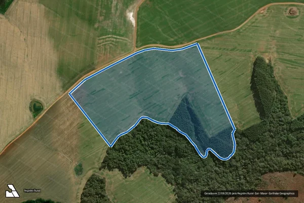 Imagem de satélite de Fazenda Siriema Mat__18361 - Matrícula 18361- Gleba-4 em Jaguariaíva - PR