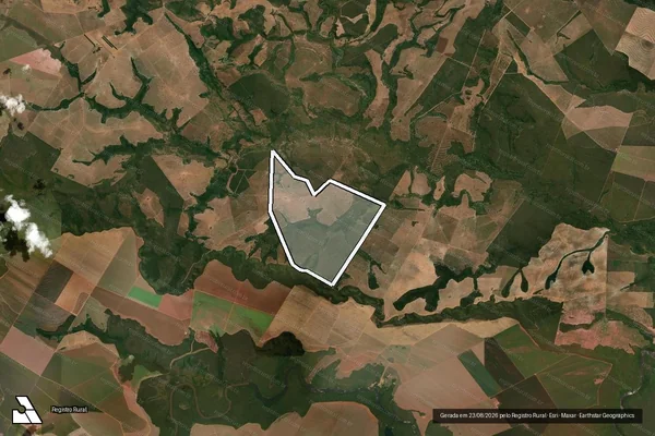 Imagem de satélite de Fazenda Monte Negro - Parte 1 em Novo São Joaquim - MT
