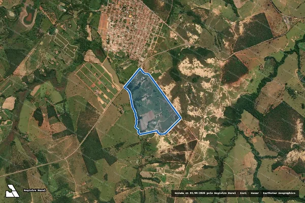 Imagem de satélite de FAZENDA SACO FECHADO E CABELEIRA - Parcela 1 em Abaeté - MG