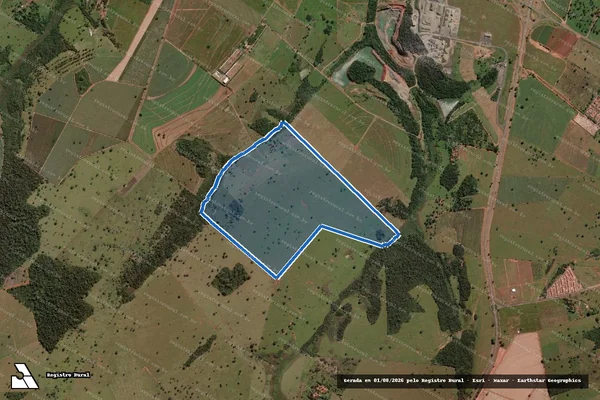 Imagem de satélite de Fazenda Santana - Parte 1 em Icém - SP