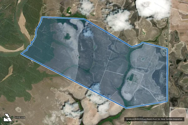 Imagem de satélite de Fazenda Curicaca - Parcela 1 em Boa Vista - RR