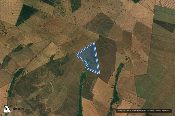 Imagem de satélite de FAZENDA MIRASSOL E BARREIRÃO - Gleba 01 em Ipiaçu - MG
