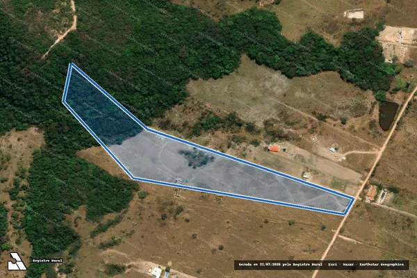 Imagem de satélite de Fazenda Campo do Galinheiro Mat.58.422 - Gleba 16 em Esmeraldas - MG
