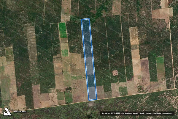 Imagem de satélite de Projeto de Assentamento Santa Maria  ? Lote 73 - Parte 1 em Afonso Bezerra - RN