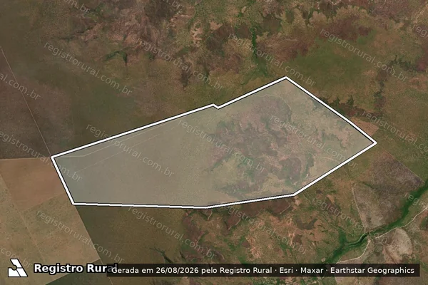 Imagem de satélite de Fazenda Waldemar I - Área JJG em Sebastião Leal - PI