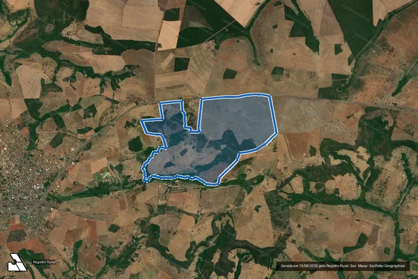 Imagem de satélite de FAZENDA REPRESA - Gleba C em Monte Alegre de Minas - MG
