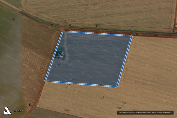 Imagem de satélite de FAZENDA BAU DO CERRADO - BAU DO CERRADO em Maurilândia - GO