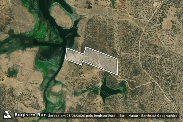 Imagem de satélite de SÍTIO SEIXAS ? LOTE 2649 - Parte 1 em Jaguaribe - CE