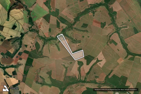 Imagem de satélite de FAZENDA SÃO LUÍS - 001 em Monte Alegre de Minas - MG
