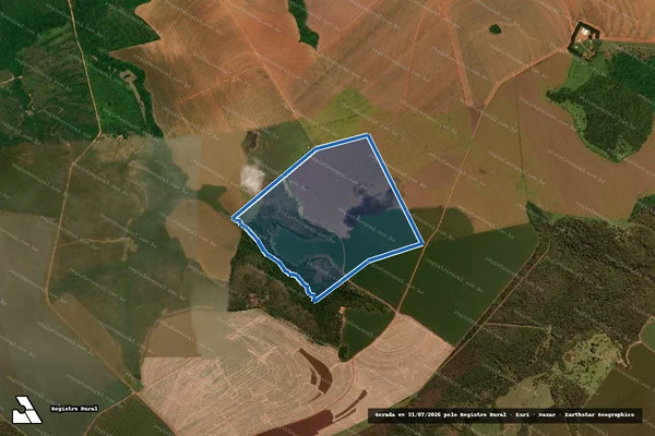 Imagem de satélite de Fazenda Nossa Senhora Aparecida - Fazenda Nossa Senhora Aparecida em Alto Garças - MT