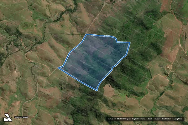 Imagem de satélite de Fazenda da Pedra Santa - Gleba 2 em Itaocara - RJ