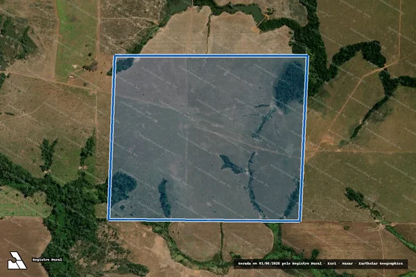 Imagem de satélite de FAZENDA MONTE AZUL - Fazenda Paraíso I em Alta Floresta - MT