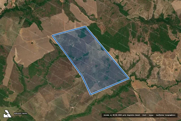Imagem de satélite de FAZENDA JUSSARA I - FAZENDA JUSSARA I-A (Mat. 1561) em Abreulândia - TO