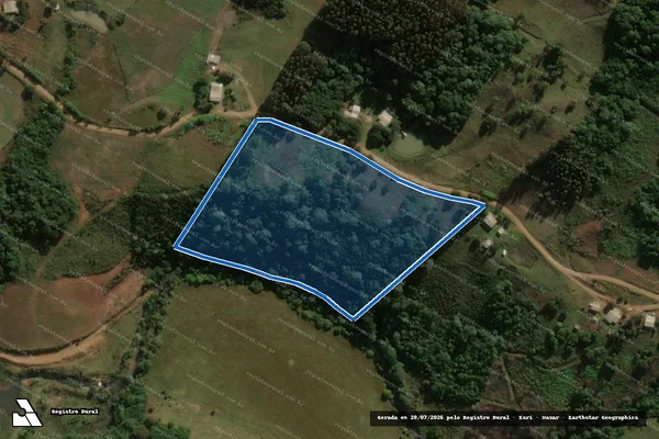 Imagem de satélite de LOTE 04 - PA QUIGUAY - LOTE 04 A em Passos Maia - SC