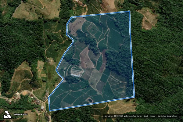 Imagem de satélite de Sítio Caiçá - GLEBA A em Marechal Floriano - ES